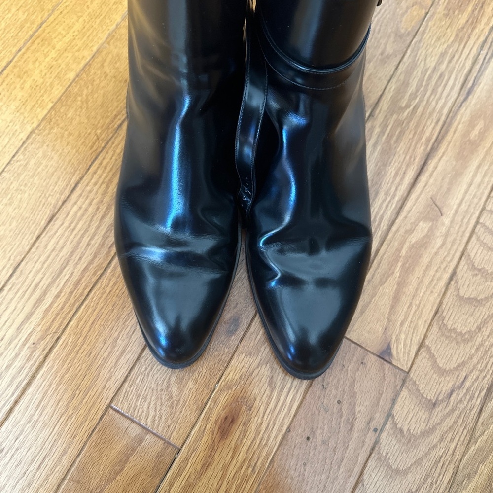 Margaux Black Leather Jodhpur Boots Made in Spain - Picture 5 of 7